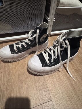 Converse Black and White High Top Sneakers